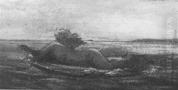 Baigneuse Oil Painting by Charles Sellier