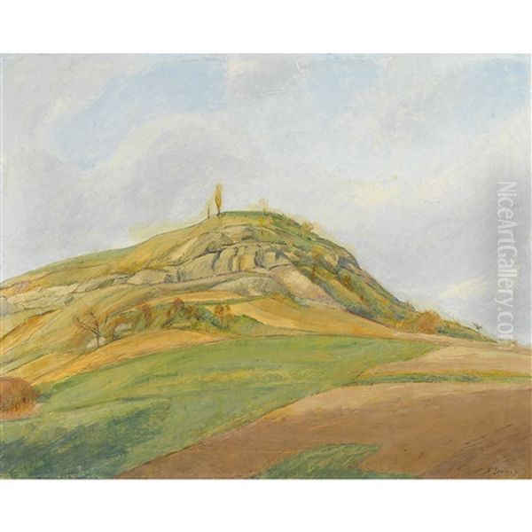 Herbstlandschaft Oil Painting by Traugott Senn