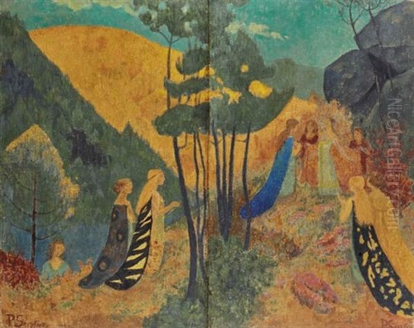 Concile Feerique Oil Painting by Paul Serusier