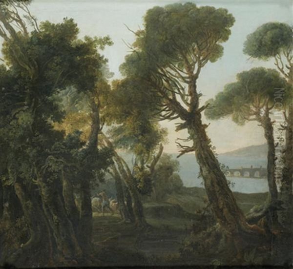 Mercure Volant Les Taureaux D'admete Oil Painting by Giovanni Niccolo Servandoni