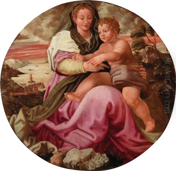 The Virgin And Child Oil Painting by Costantino de Servi