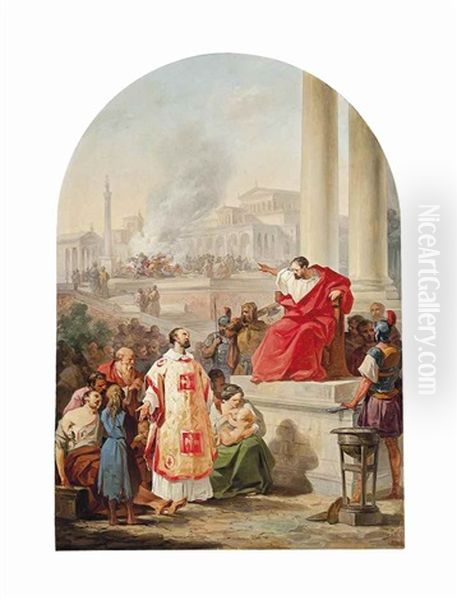 The Condemnation Of Saint Laurence Oil Painting by Giovanni Servi