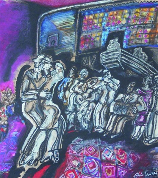 Tango Oil Painting by Aldo Severi