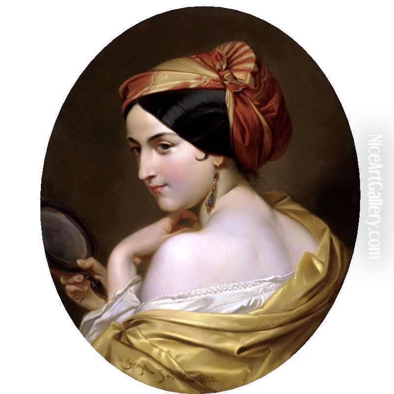 Odalisque Oil Painting by Joseph Severn