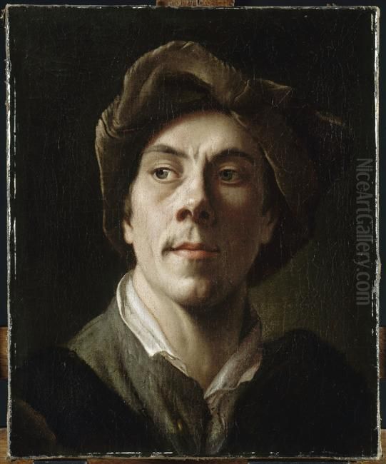 Self-portrait Oil Painting by Christian Seybold