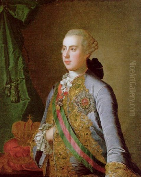 Bildnis Kaiser Joseph Ii Oil Painting by Christian Seybold