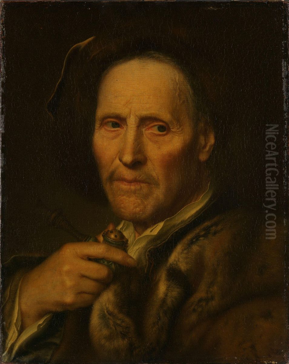 Self Portrait Oil Painting by Christian Seybold