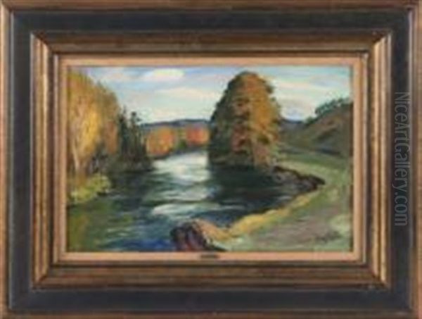 La Sorgue Oil Painting by Rene Seyssaud