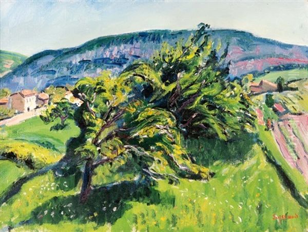 Paysage Aux Grands Arbres Oil Painting by Rene Seyssaud