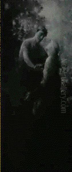 Orpheus And Euridyce Oil Painting by John Shapland