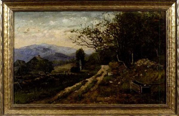 On Thorn Hill Road, Jackson, New Hampshire Oil Painting by Frank Henry Shapleigh