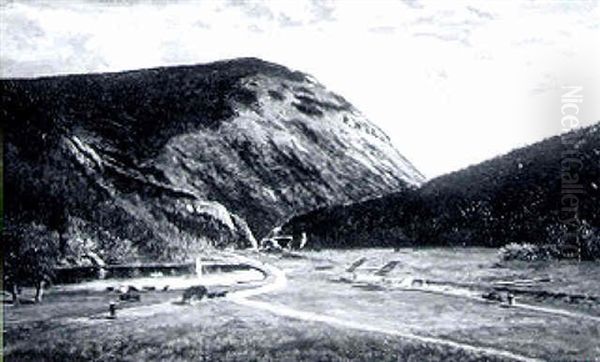 The Crawford Notch Oil Painting by Frank Henry Shapleigh