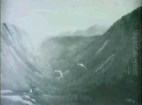 The Conway Valley From Mt. Willard Oil Painting by Frank Henry Shapleigh