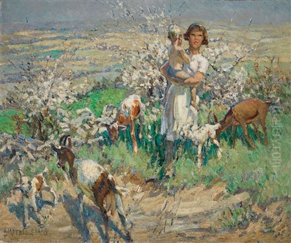 Spring In Cassis Oil Painting by Dorothea Sharp