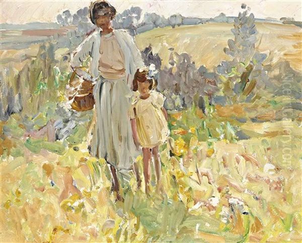 A Summer's Stroll Oil Painting by Dorothea Sharp