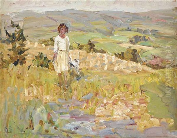 September In Dorset Oil Painting by Dorothea Sharp