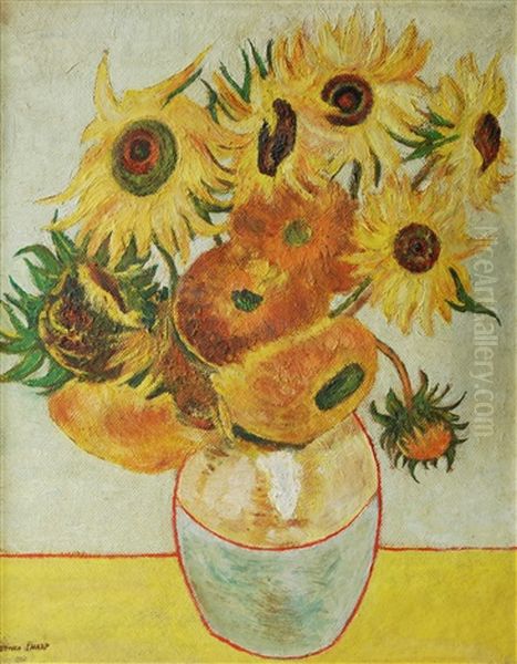 Sunflowers (after V. Van Gogh) Oil Painting by Dorothea Sharp