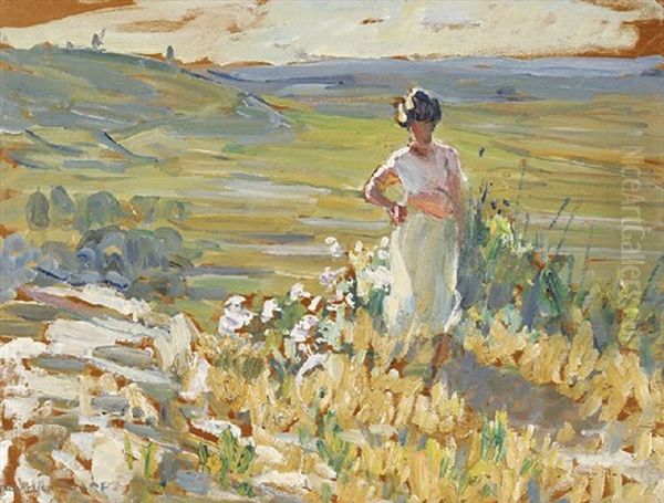 In Portugal Oil Painting by Dorothea Sharp
