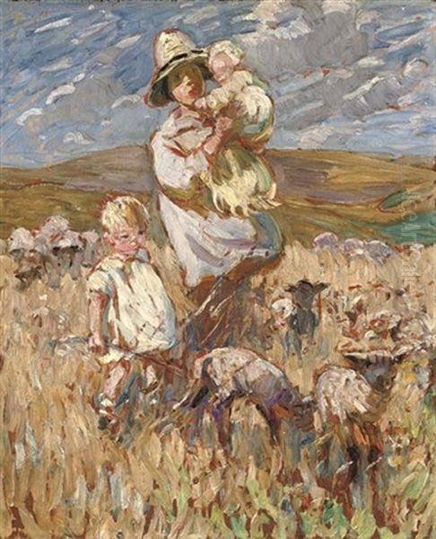 A Walk In The Sunshine Oil Painting by Dorothea Sharp