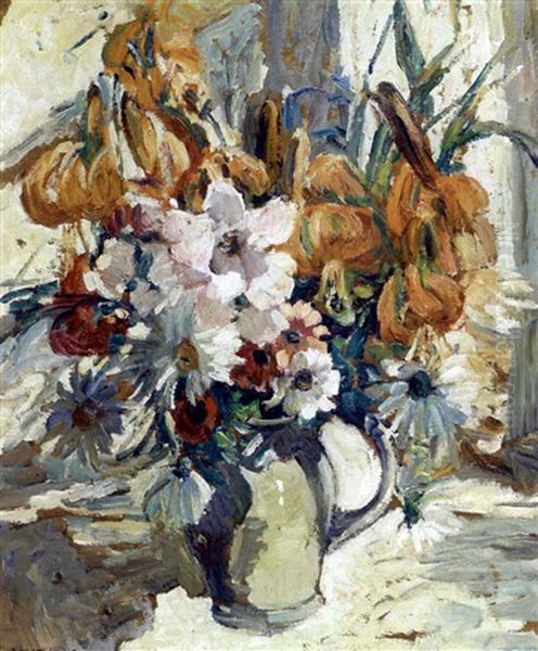 Flowerpiece Oil Painting by Dorothea Sharp