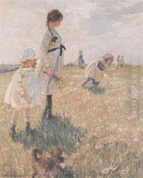 A Summer Idyll Oil Painting by Dorothea Sharp