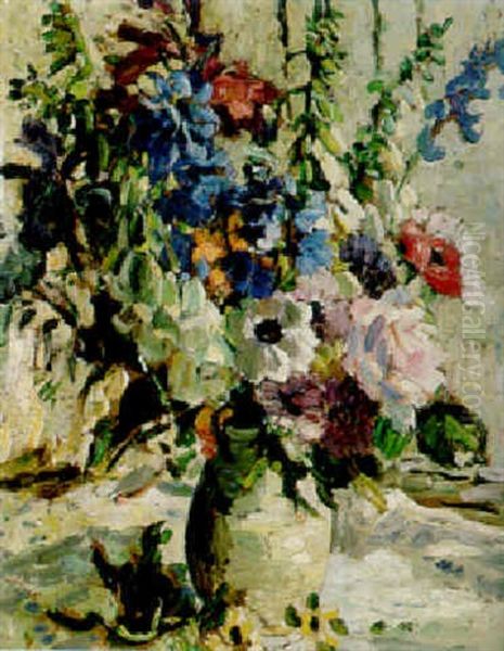 Flower Study Oil Painting by Dorothea Sharp