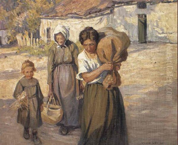 Return From The Fields Oil Painting by Dorothea Sharp