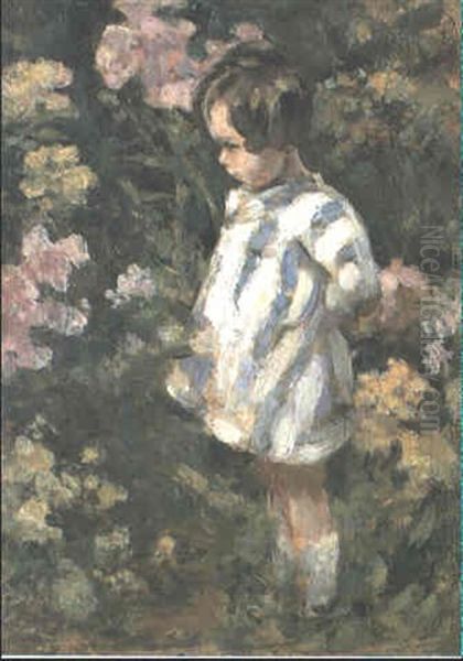 In The Flower Garden Oil Painting by Dorothea Sharp