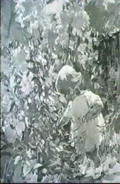 A Walk In The Garden Oil Painting by Dorothea Sharp