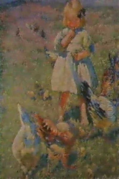 The New Chicks Oil Painting by Dorothea Sharp