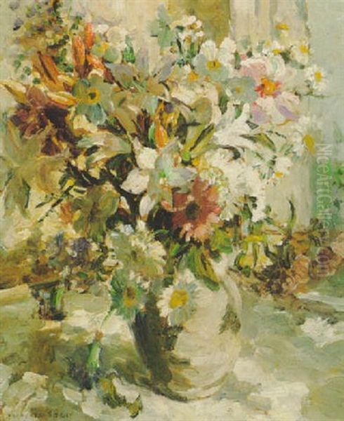June Flowers Oil Painting by Dorothea Sharp