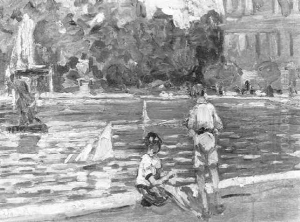 Les Tuilleries, Paris Oil Painting by Dorothea Sharp