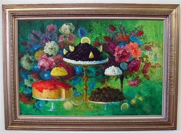 Caviar Le Buffet Oil Painting by John Oliver Sharp