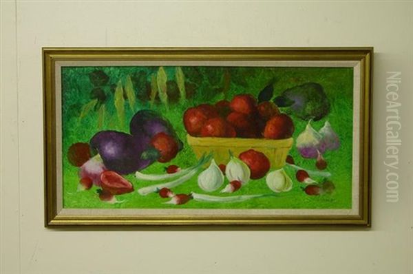 Still Life With Vegetables Oil Painting by John Oliver Sharp