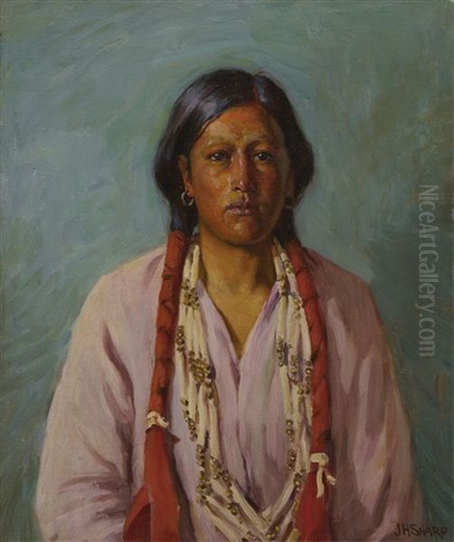 Eagle Plume (eagle Tail) Oil Painting by Joseph Henry Sharp