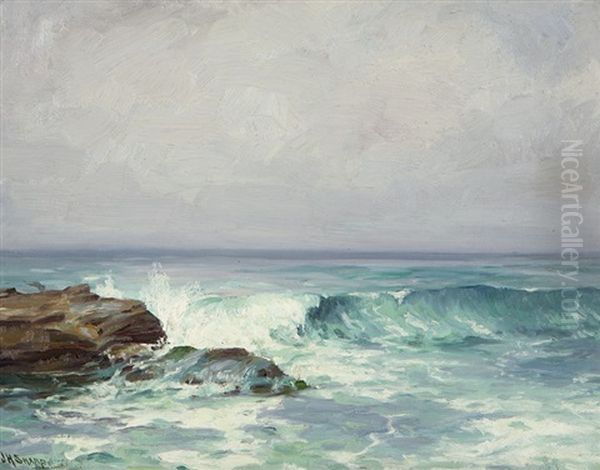 Crashing Waves Oil Painting by Joseph Henry Sharp