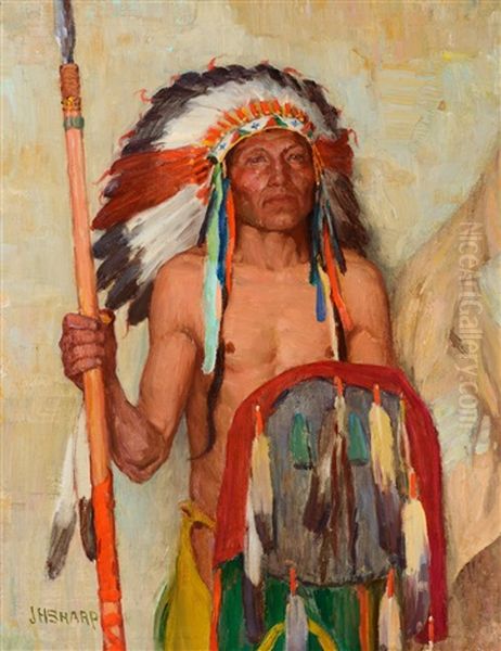The War Chief Oil Painting by Joseph Henry Sharp