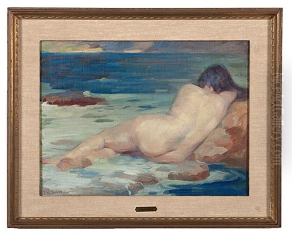 Nude At The Seashore Oil Painting by Joseph Henry Sharp