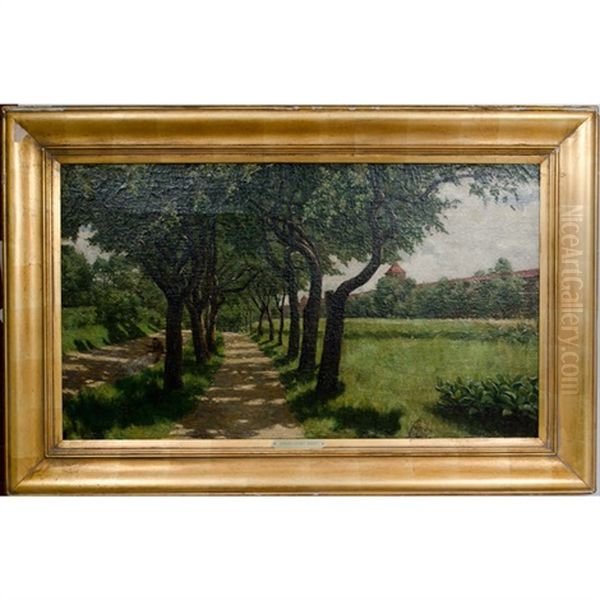 German Landscape Oil Painting by Joseph Henry Sharp