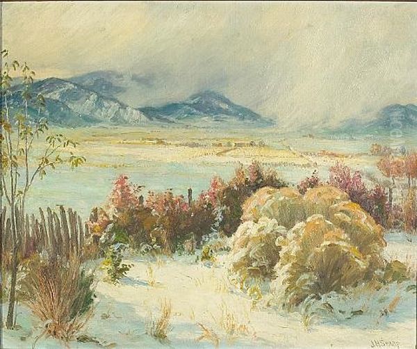 Storm On The Mountains Oil Painting by Joseph Henry Sharp