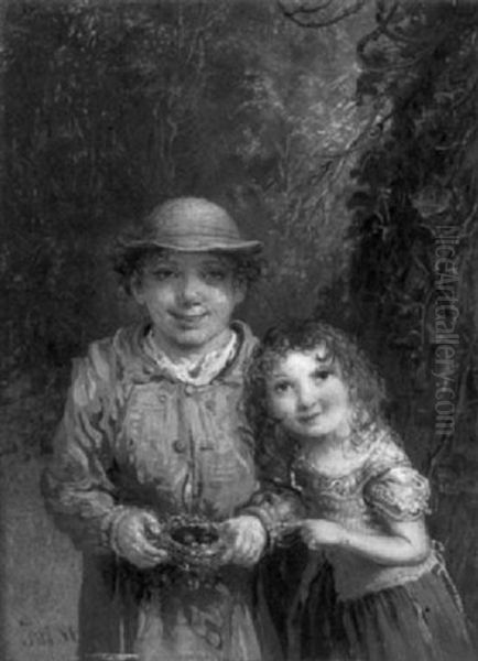 The Bird's Nest Oil Painting by Joseph Henry Sharp