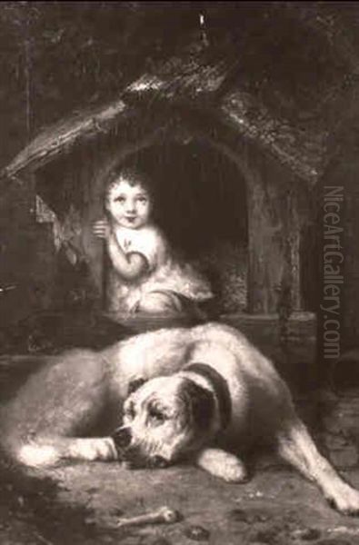 Best Of Friends Oil Painting by Joseph Henry Sharp