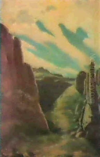 Acoma, New Mexico Oil Painting by Joseph Henry Sharp