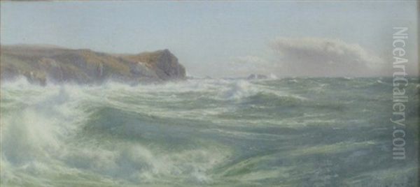 Off Salcombe, South Devon Oil Painting by Walter Shaw