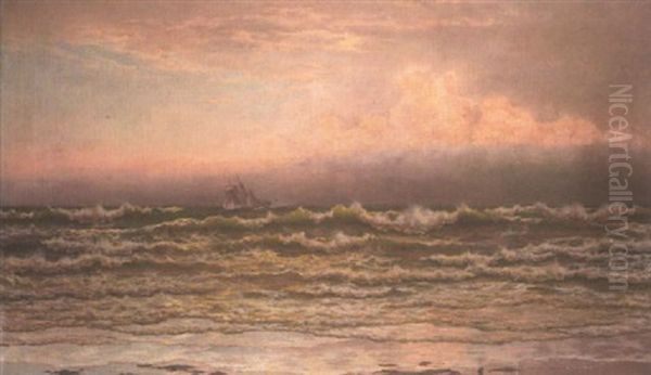 Breaking Waves Oil Painting by Walter Shaw