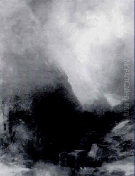 Mountain Landscape Oil Painting by Walter Shaw