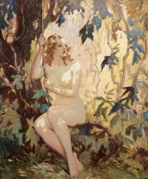 Wood Nymph Oil Painting by Glenn C. Sheffer