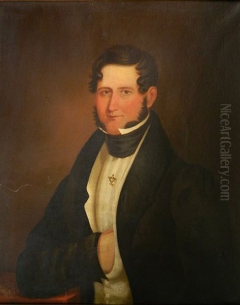 Portrait Of A Gentleman Oil Painting by James Hamilton Shegogue
