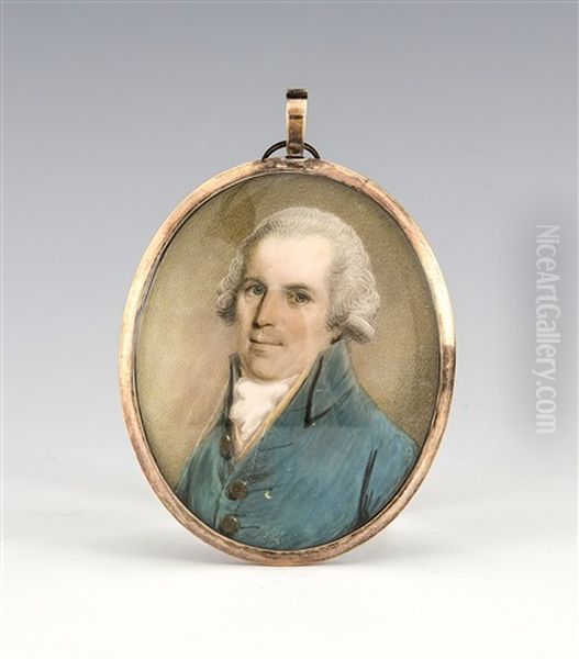 Portrat Eines Herrn (selbstportrat?) Oil Painting by Samuel Shelley