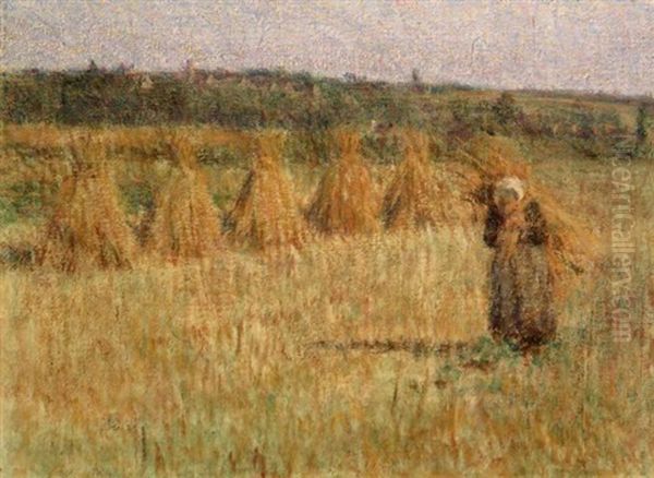 Harvest Time Oil Painting by Mary Clare Sherwood